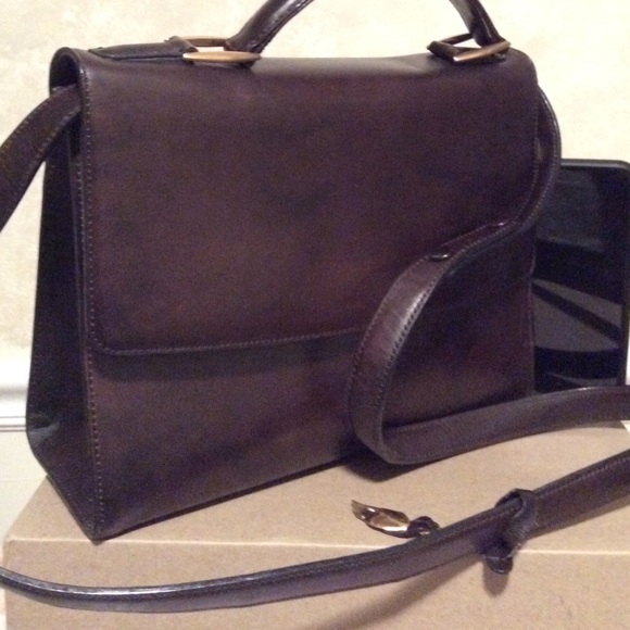 Dana Buckman shoulder purse deep brown leather - Picture 2 of 4